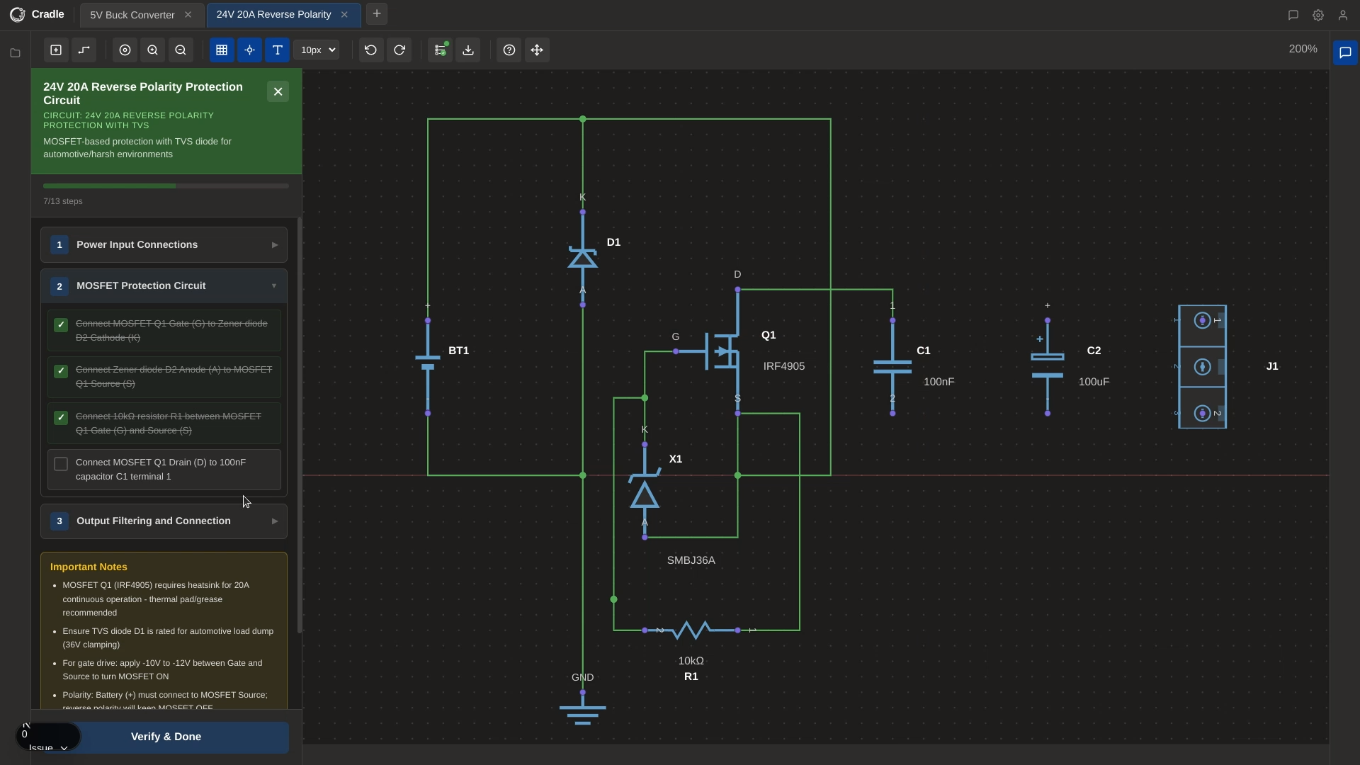 Cradle demo preview